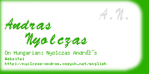 andras nyolczas business card